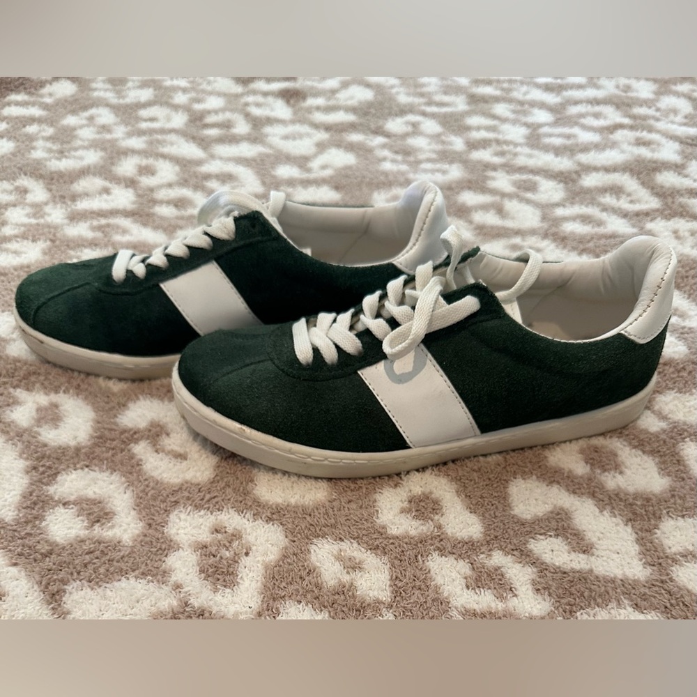 Women’s Topshop Green and White Casual Sneakers - Size 36/US 5